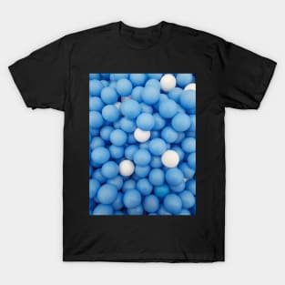 Blue ball pattern photography T-Shirt